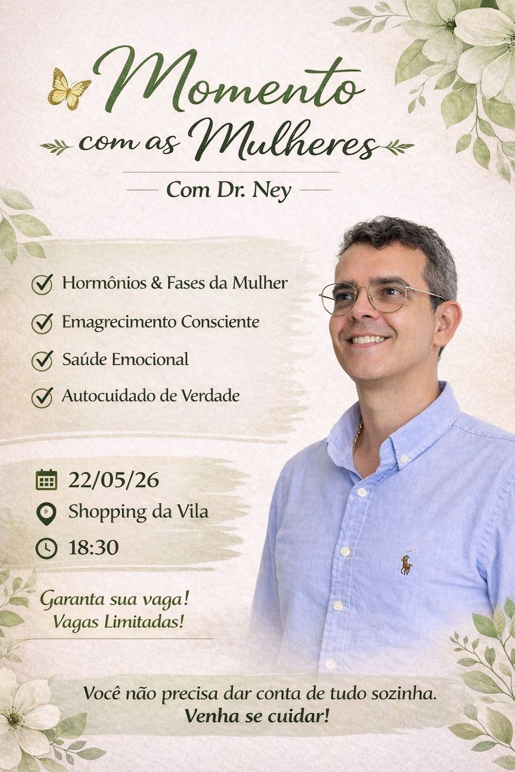 Encontro para mulheres: Endometriose e menopausa (Instituto Dr. Ney Simões)